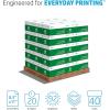 imageHP Printer Paper  85 x 11 Paper  30 Recycled Paper  40 Case Pallet  200000 Sheets  92 Bright Loading Dock Delivery  Made in USA  FSC Certified  112100PPallet  200000 Sheets