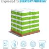 imageHP Printer Paper  85 x 11 Paper  EcoFFICIENT 18 lb  3 Ream Case  1500 Sheets  92 Bright  Made in USA  FSC Certified  088400CPallet  200000 Sheets