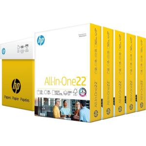 imageHP Papers  85 x 11 Paper  All In One 22 lb  1 Mega Ream  750 Sheets  96 Bright  Made in USA  FSC Certified  207750R5 Ream  2500 Sheets