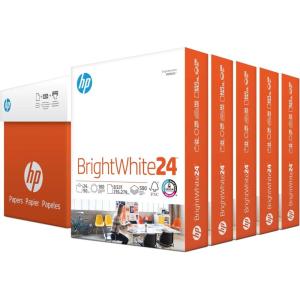 imageHP Papers Printer Paper 85 x 11 Paper BrightWhite 24 lb 60 Case 100 Bright Made in USA  FSC Certified 203000P Pallet 160000 Sheets5 Ream  2500 Sheets