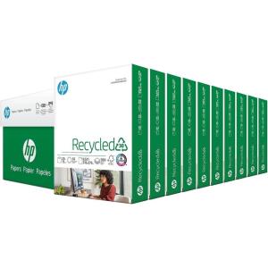 imageHP Printer Paper  85 x 11 Paper  30 Recycled Paper  40 Case Pallet  200000 Sheets  92 Bright Loading Dock Delivery  Made in USA  FSC Certified  112100P10 Ream  5000 Sheets
