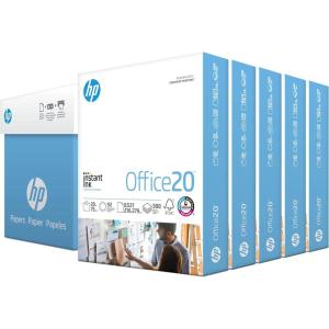imageHP Printer Paper  85 x 11 Paper  Office 20 lb  1 Pallet  40 Cartons  200000 Sheets  92 Bright  Made in USA  FSC Certified  112101P5 Ream  2500 Sheets