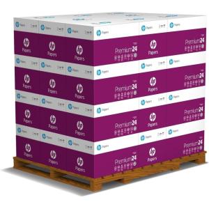imageHP Printer Paper  85 x 11 Paper  Premium 32 lb  40 Case Pallet  120000 Sheets  100 Bright  Made in USA  FSC Certified  113100P32 Case Pallet  160 000 Sheets