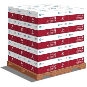 imageHP Printer Paper  85 x 11 Paper  Premium 32 lb  40 Case Pallet  120000 Sheets  100 Bright  Made in USA  FSC Certified  113100P40 Case Pallet  120 000 Sheets